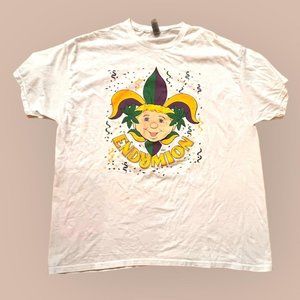 100% COTTON MARDI GRAS TEE (XL)